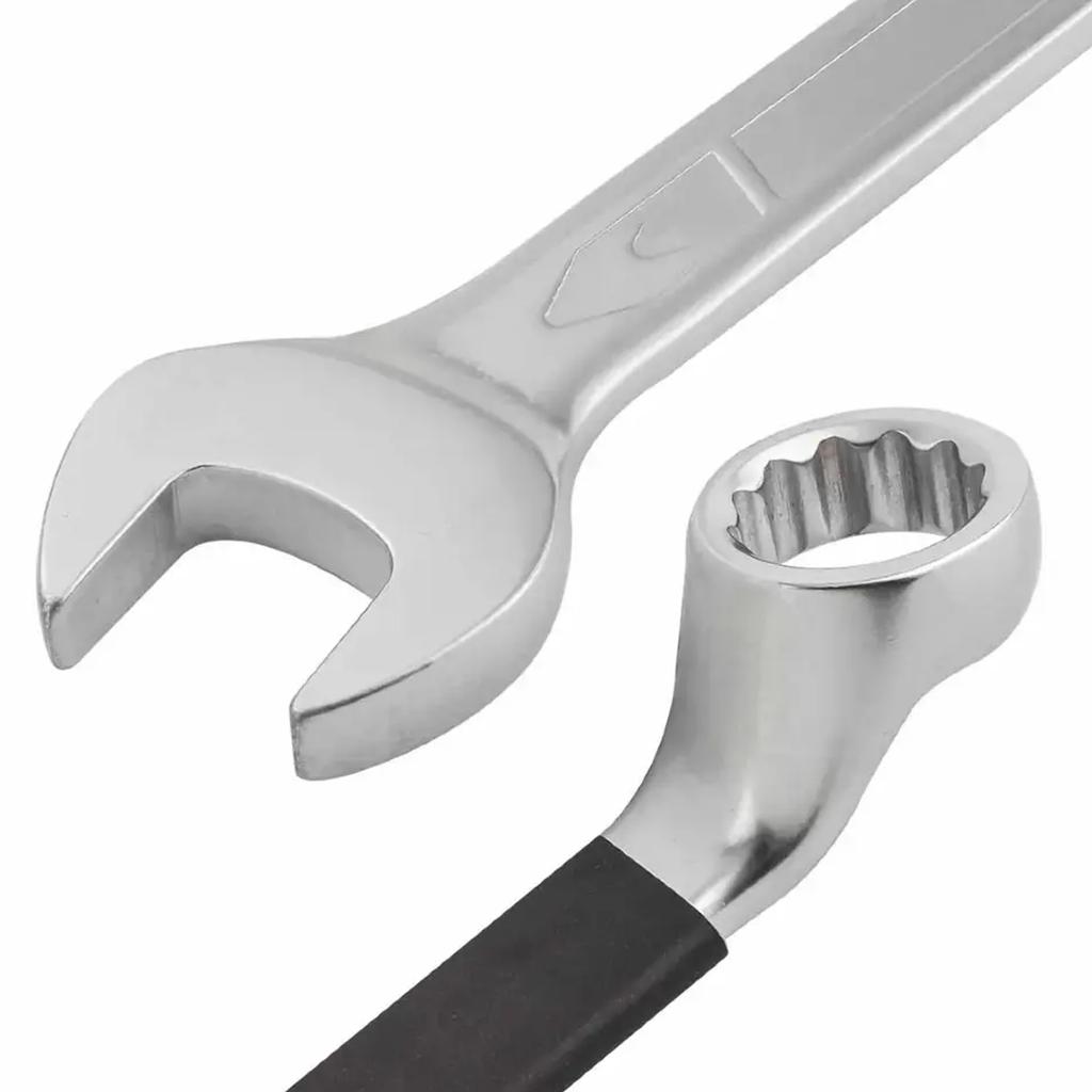 JCB 75 degree angled double open-end spanner 13mm Cr-V 12-point