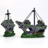 Small Corsair Ship Aquarium Decoration/Hideout/Resin Landscape House