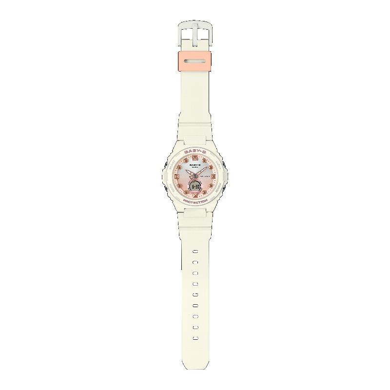 Casio Женские часы Baby-G, смола, 100 м водонепроницаемые, аналоговые, ударопрочные, кварцевые, BGA-320-7A1