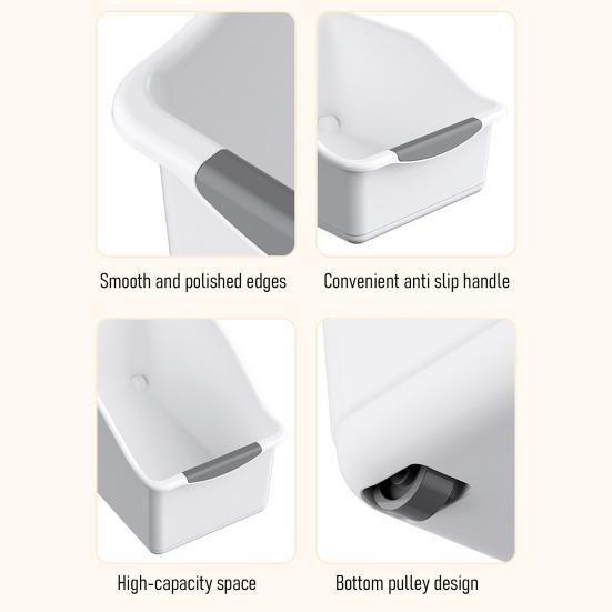 Кухонный органайзер для столешницы, ящик для хранения бутылок с приправами, держатель для баночек со специями, контейнер с ручкой для консервов, закусок, полки в кладовой