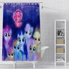 Hot Cartoon My L-Little P-Pony Shower Curtain Waterproof Polyester Fabric Paint Colorful Bath Curtains Curtain with Hook
