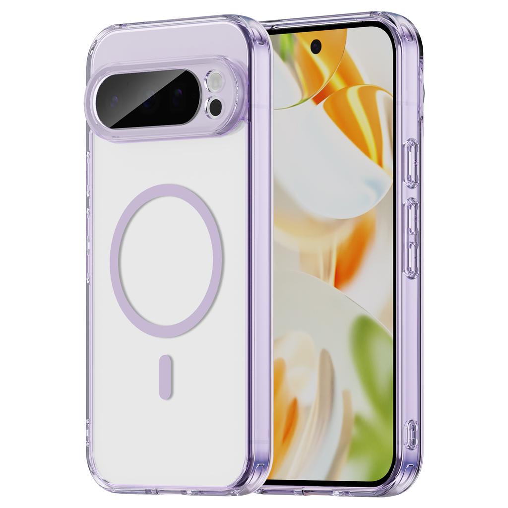 For Google Pixel 9 Pro XL Phone Case, Magnetic Shockproof Transparent Cover for Google Pixel 9 Pro XL