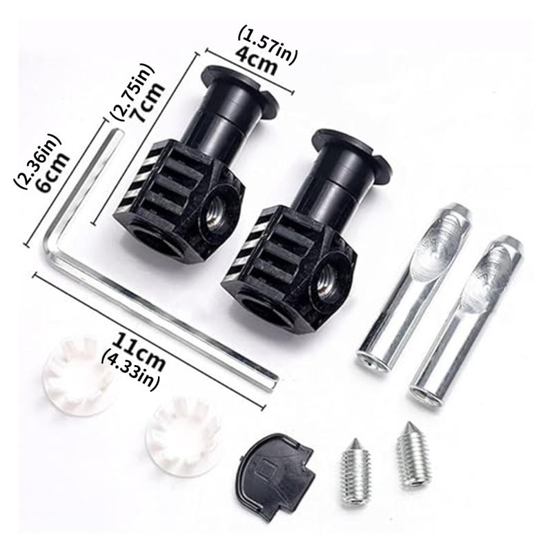 Wall Mount Toilet Fixing Bolts Kits Fasteners Toilet Hanging Screws Bidet Attachments Fixing Metal Bolts Hardware