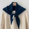 Premium Australian Wool Women's Spring Scarf - Solid Color Cashmere Triangle Shawl & Neck Warmer