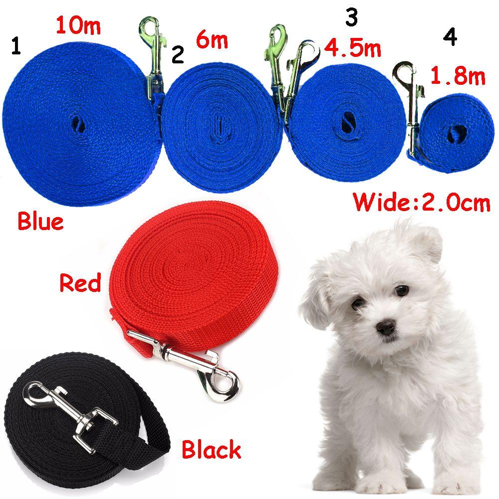 10m Solid Color Puppy Kitten Training Strap Dog Cat Lead Wire Walking Harness Pet Leash Nylon Rope