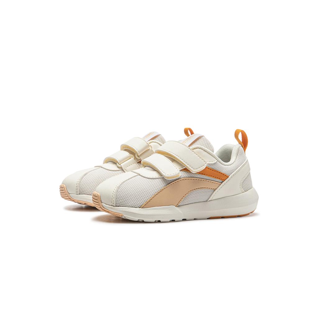Li Ning Kids Sports Lifestyle Series Little Agan Trendy Low-Top Casual Shoes Детские кроссовки Off-White Orange YKAP148-82