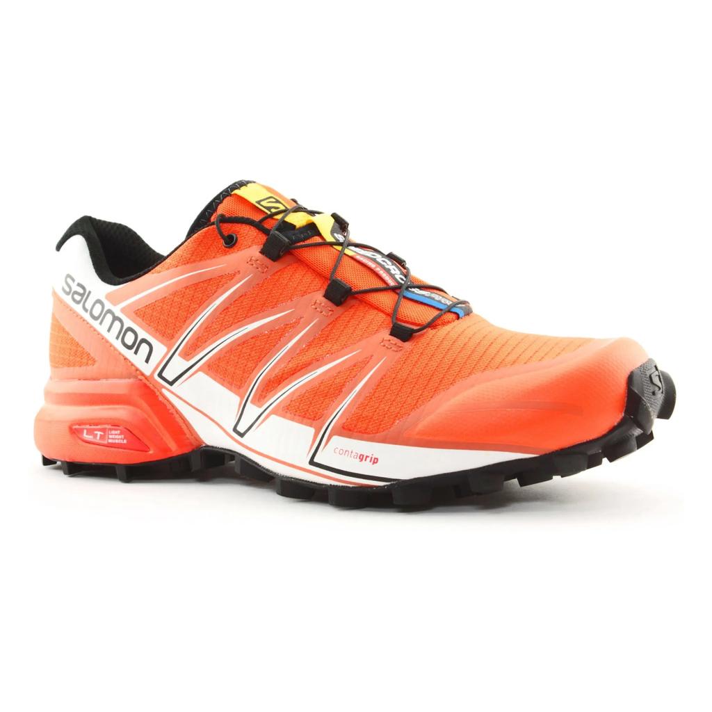 SALOMON Speedcross Pro Comfortable Durable Low-Top Running Shoes Men Sneaker Orange White L37832700