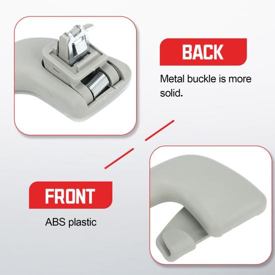 Interior Roof Handle for Toyota Corolla 2015-2019, Overhead Grab Bar with Hook, Front Rear Car Ceiling Assist Grip