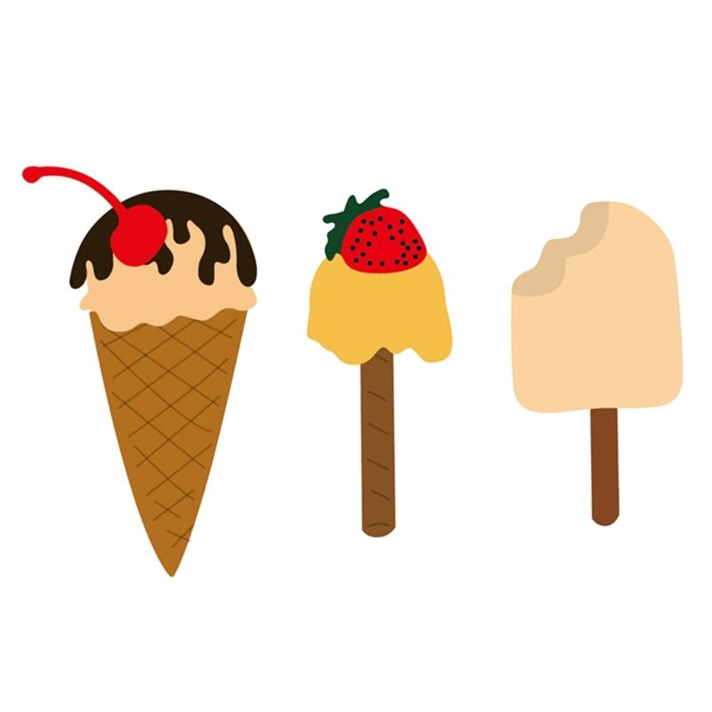 Металлическая вырубка Форма мороженого для DIY Скрапбукинга Тематического Приглашения