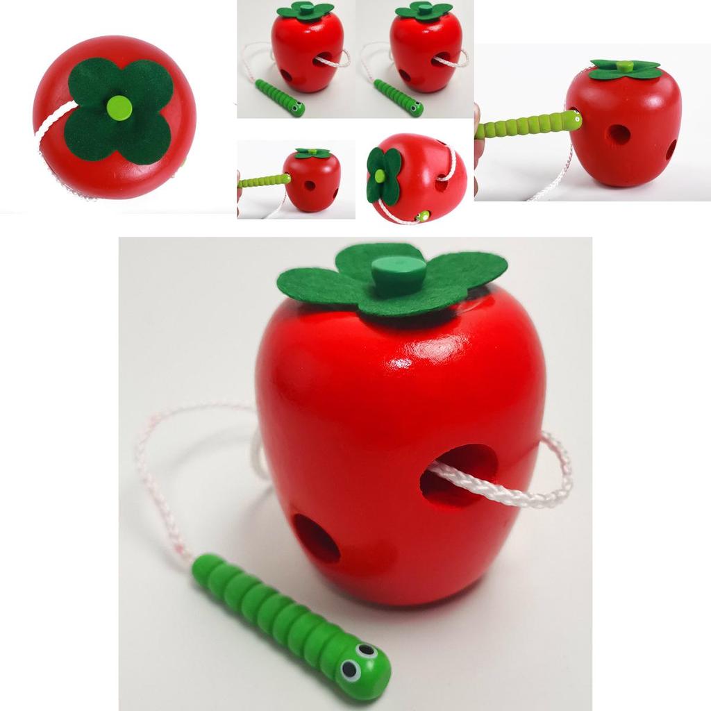 Деревянная игрушка для нанизывания для дошкольников с DIY-развлечениями для обучения в раннем возрасте