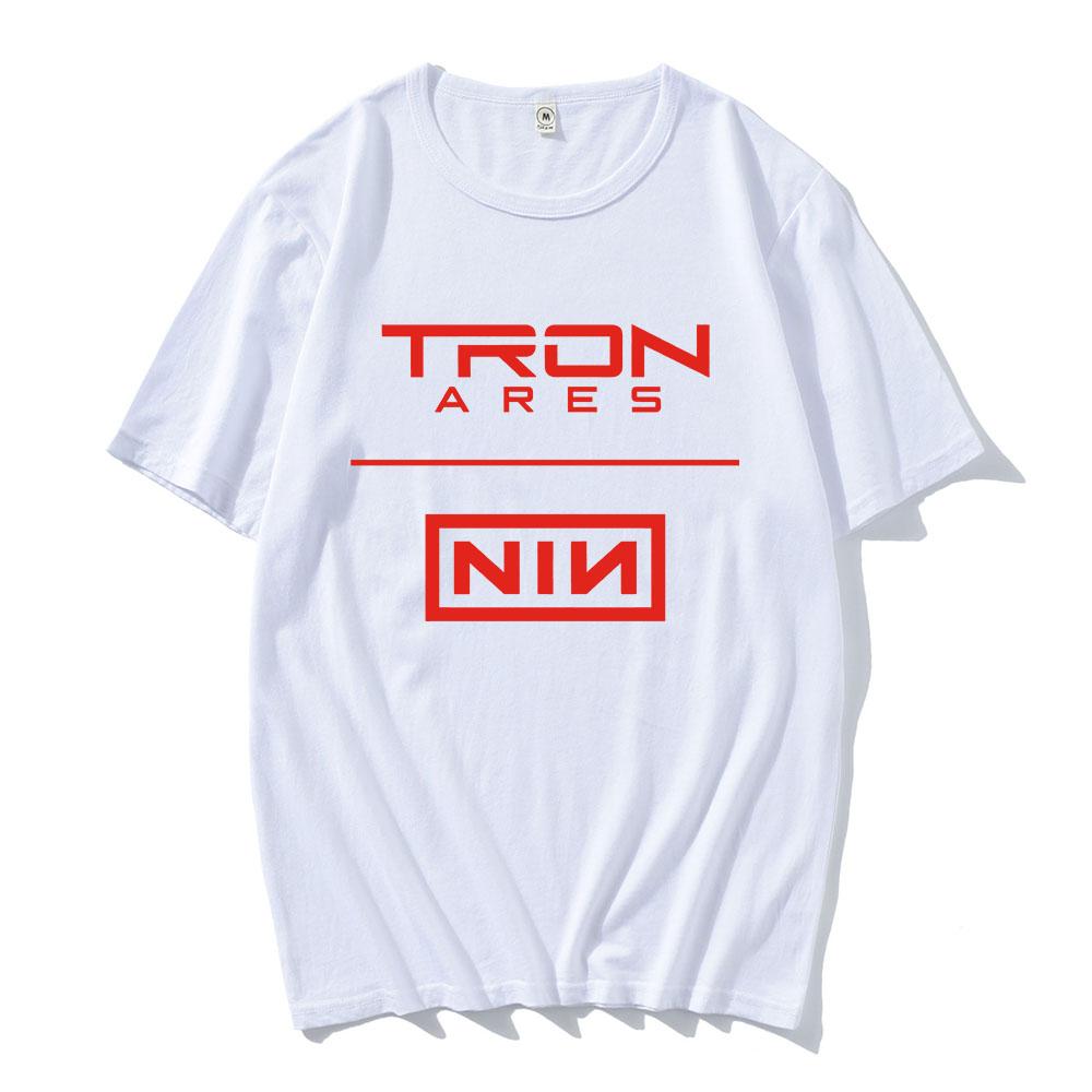 Nine Inch Nails Tron Ares T-shirt Rock Band Album Printing Tshirts Cotton Loose Casual Fashion Tee-shirt Graphic Print Tees