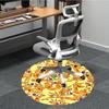 1pc Cat Dog Office Round Area Rug, Bedroom Living Room Home Decor, Room Deco,  Offic a1016120