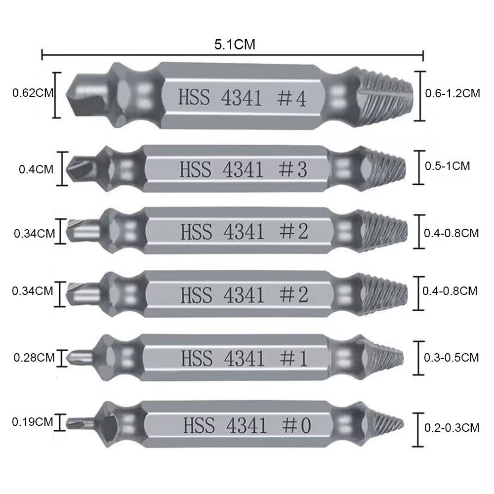 2 коробки/12 шт. двухголовые многоцелевые сверла для удаления винтов с крестообразной головкой, инструменты, подарки для мужчин