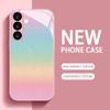 Новый чехол для телефона со сверкающим узором, стеклянный чехол для Samsung Galaxy S26 S25 S24 S23 S22 S21 FE Ultra Plus, версия для девушек