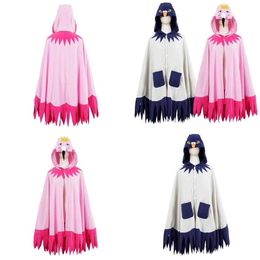 Винтажный сценический костюм для женщин Полиэстеровая пушистая накидка-фламинго для Хэллоуинских выступлений