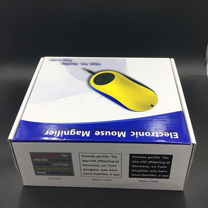 Проводная электронная мышь, видеолупа, средства для чтения для слабовидящих, ТВ/AV-выход, лупа для чтения в форме мыши, 70X, 20 дюймов, displayAA