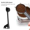 Cartoon Giraffe Shape Coffee Spoon Cute Design Black Powder Quantitative Long Handle Scoops Plastic Coffee Spoons Kitchen Decor