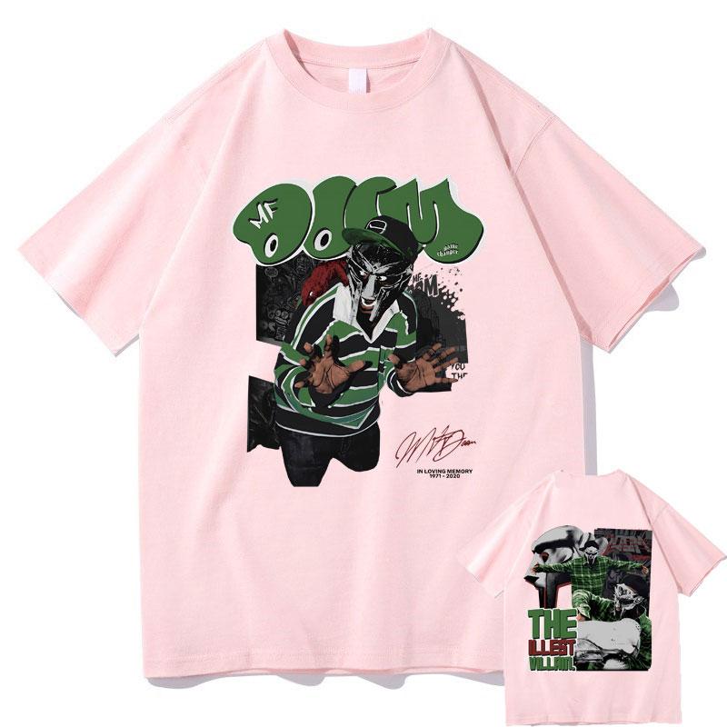 Рэпер Mf Doom Madvillainy The Illest Villains Двусторонний Принт Футболка Мужская Мода Оверсайз Футболка Мужская Хип-Хоп Тренд Футболки