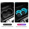 Car Luminous Water Cup Coaster 7 Colorful Car Led Atmosphere Light For Volvo C30 Car Logo Cupmat Ambience Lights Car