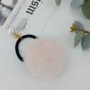 LALA Natural Mink Ball Hair Band - Pink