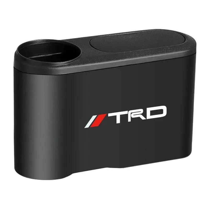 Hanging Car Trash Can Auto Emblem Garbage Box Accessories for Toyota Trd Corolla Yaris Aygo Prius CHR Camry Auris Avensis Land