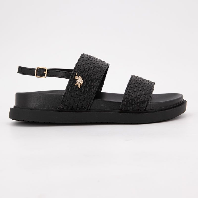 Женские плетеные сандалии с двойным ремешком kary с пряжкой US POLO