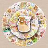 54 стикера Rilakkuma в стиле граффити: Милый Мультяшный Декор для Чехлов Телефонов, Чемоданов, Бутылок для Воды