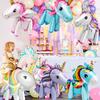 3D Unicorn Foil Balloons Full Body Balloon for Birthday Party Decor, 8pcs