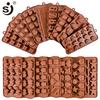 Silicone Chocolate Mold 24Shapes Chocolate Baking Tools Non-stick Cake Mold Jelly&Candy Mold