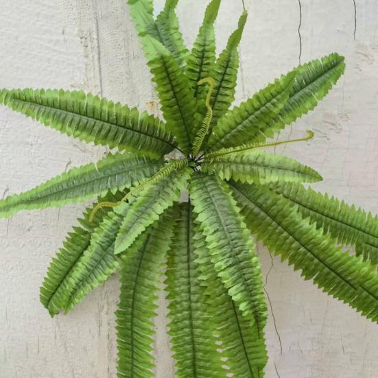 2Pcs Simulated Plants UV Resistant Artificial Ferns Realistic Greenery No Maintenance Indoor Outdoor Decor
