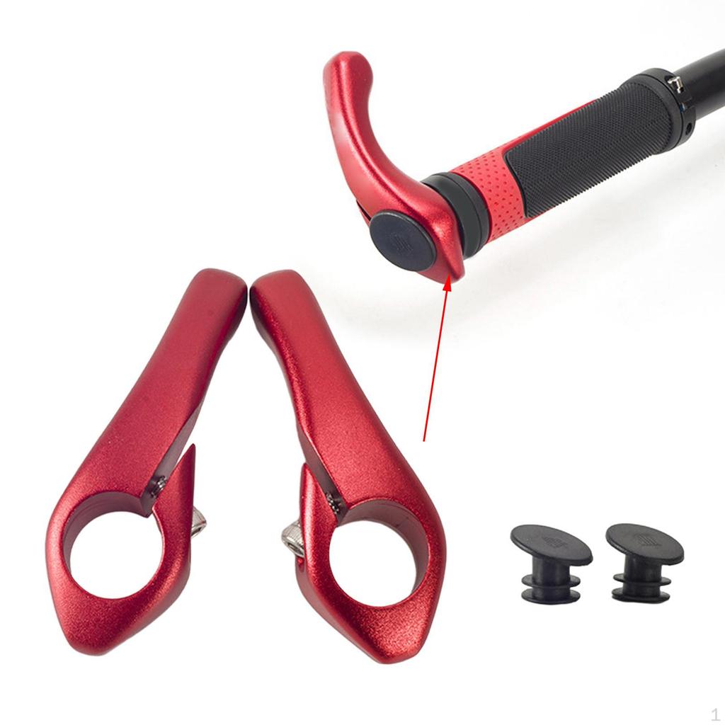 2Pcs Bike Handlebar Ends Bicycle Bar Handle Grips for Road