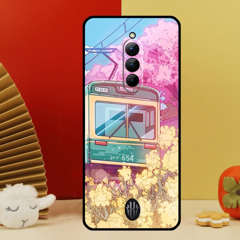 Токио Сакура вишневый цвет Ландшафт Чехол Для Nubia Red Magic 10 9 8 Pro Plus 6 7 6S 7S Pro 5G 6R RedMagic 8S 9S Pro Plus Обложка