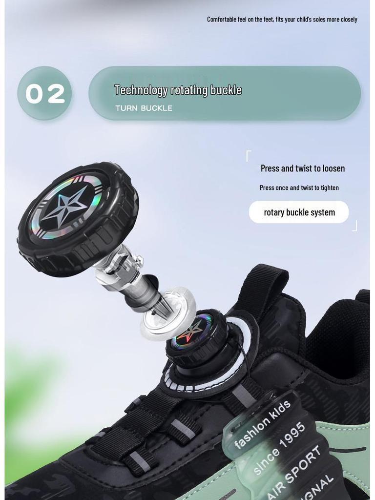 Водонепроницаемые кожаные спортивные ботинки для мальчиков - Стиль Зима 2025, для детей среднего и старшего возраста, стильные беговые кроссовки.