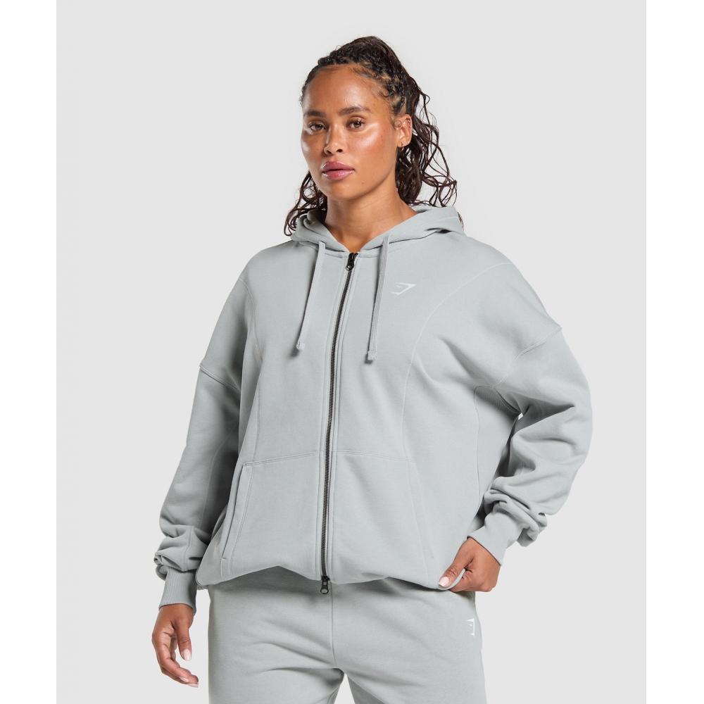 Gymshark Power Hoodie Silver Grey B2b4a Gcb1
