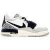 Jordan Jordan Legacy 312 Кожаная Амортизация, Износостойкие Низкие Винтажные Баскетбольные Кроссовки GS Черный Белый Серый CD9054-101(Команда414-)