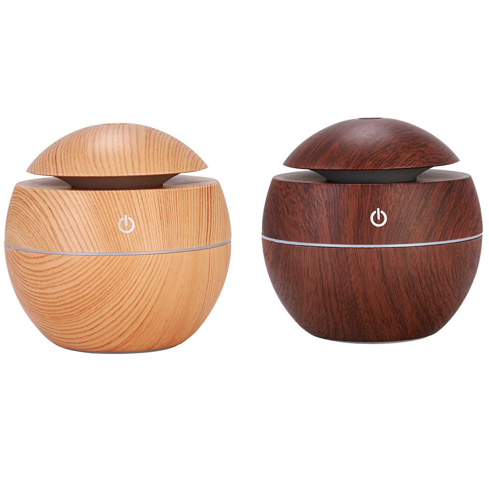 1PC Humidifier Electric Air Aroma Diffuser Wood Ultrasonic Air Humidifier Essential Oil Aromatherapy Cool Mist Maker for Bedroom