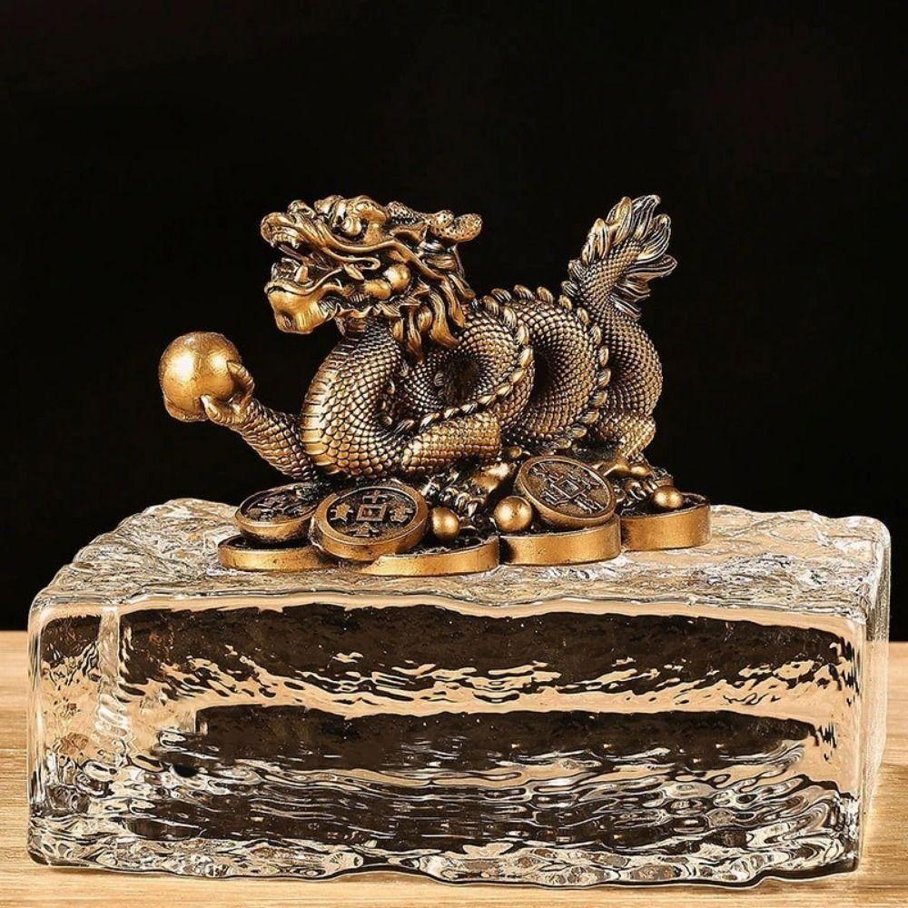 Благоприятная для денег скульптура дракона из смолы Дракон из смолы украшение по фен-шуй для дома