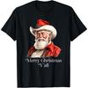 Винтажная ковбойская футболка Санта-Клауса в стиле кантри с надписью Merry Christmas Y'all