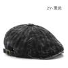 Women's washed corduroy denim forward cap, outdoor men's sun hat, painter's hat, beret