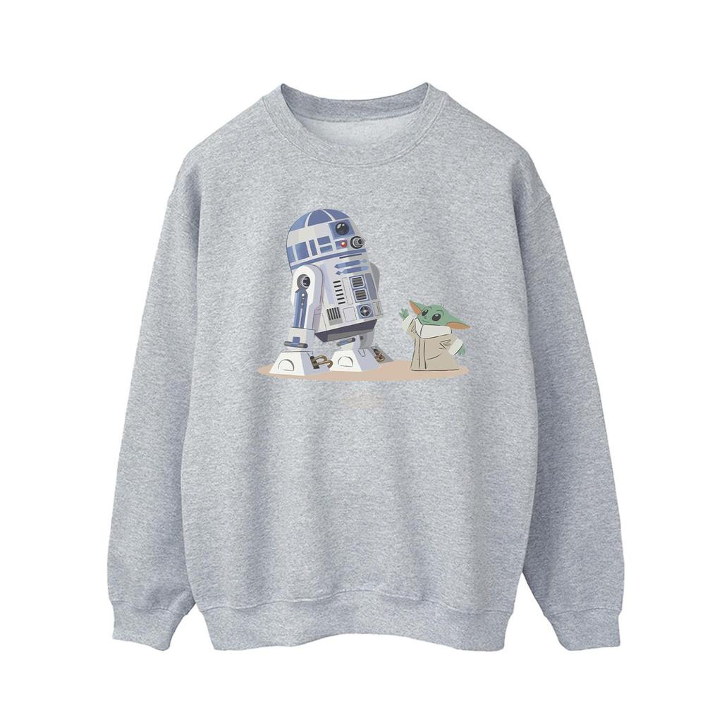 Star Wars Mens The Mandalorian R2D2 And Grogu Sweatshirt