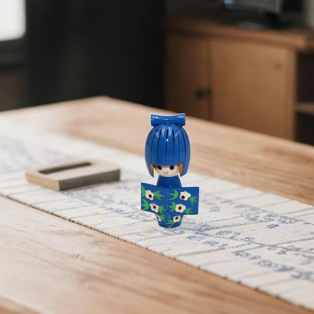 Деревянная кукла-кимоно, азиатская гейша, орнамент, скульптура, традиционная японская коллекционная вещь для