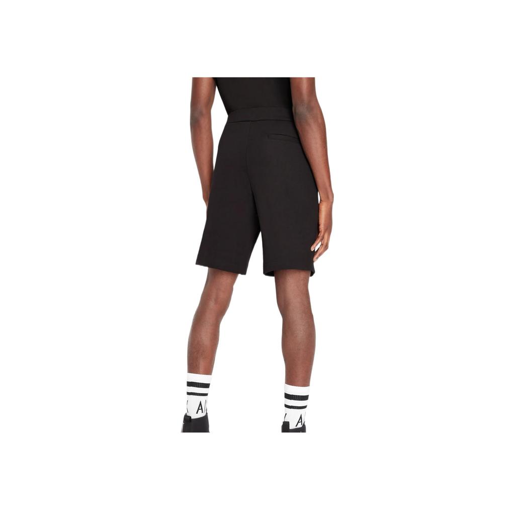 Armani Exchange SS23 Однотонные прямые повседневные шорты Мужские шорты Черный 8NZSPQ-ZJ1ZZ-1200