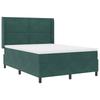 Boxspring Bed with Headboard Dark Green 160 x 200 cm Velvet