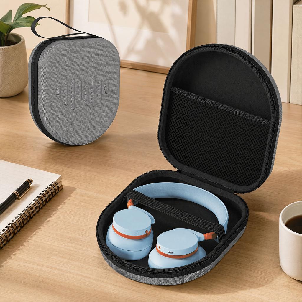 Headphone Case for Tune 770NC 720BT Foam Hard Shell Plush Lining Wireless Headset Protective Carrying Bag