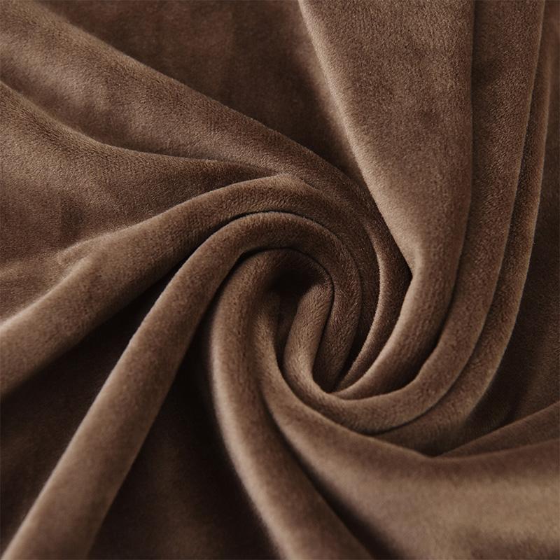 Toscana Velvet Chair Cover, Thick Brown Velvet