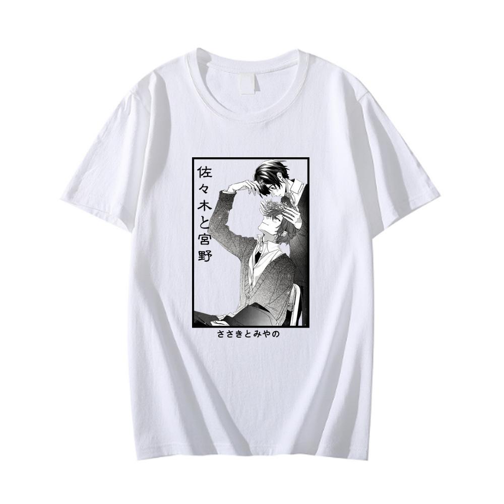 2023 Japan Unisexga Sasaki and Miyano Funny T-Shirt Cool Unisex/Unisex Fashion Harajuku Short Sleeve Tee Unisex