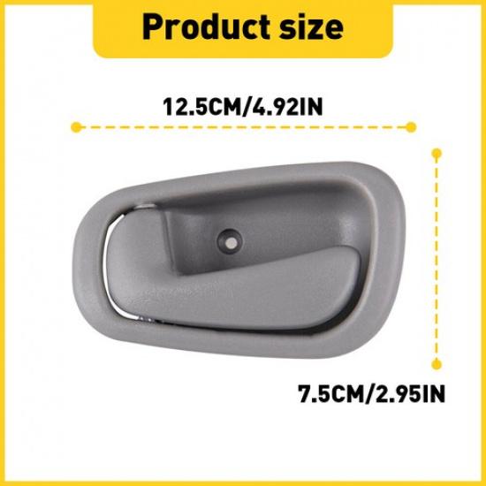 4X Front Side Rear Interior Panel Door Handle Gray Fit 1998-2002 Toyota Corolla