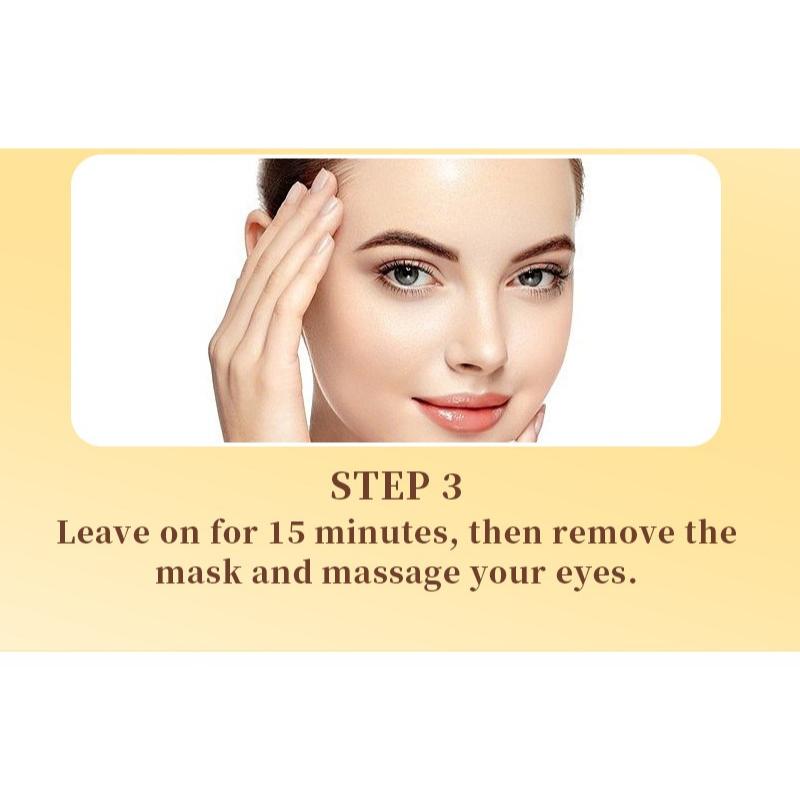 Moisturizing and Firming Gold Collagen Eye Patch, Crystal Moisturizing Eye Mask Patch, Improves Eye Lines, Moisturizing Eye Mask