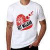 Men's Mulligan Graphic Cotton Short Sleeve T-Shirt, Vintage Floral Heart Print Casual Tee for
