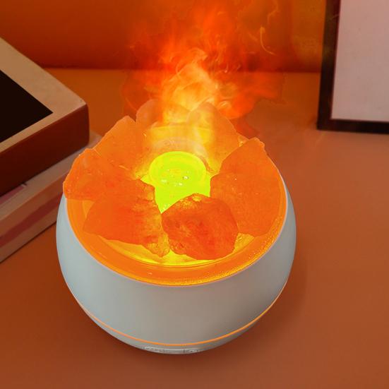 Ультразвуковой увлажнитель воздуха с холодным паром, 7 цветов, соляная лампа, ароматический диффузор, функция таймера, увлажнитель воздуха, ароматерапевтический диффузор эфирных масел